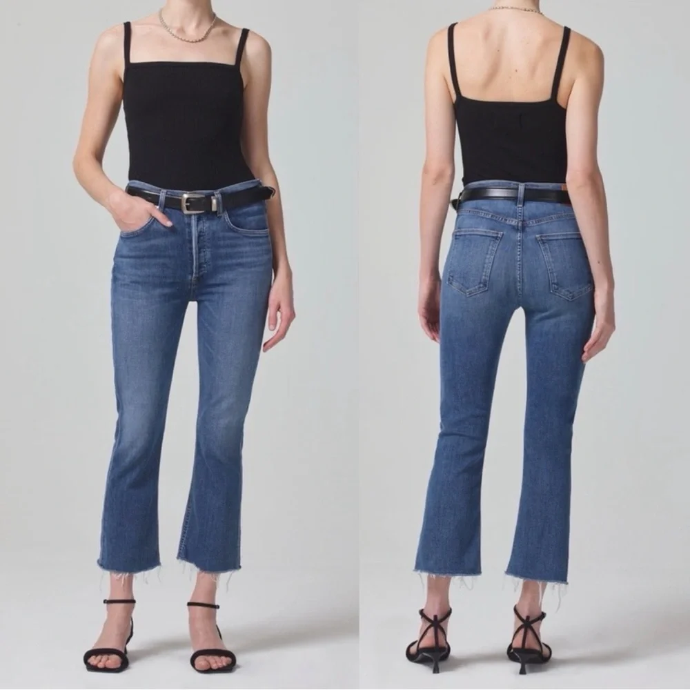 CITIZENS OF HUMANITY Isola Cropped Boot Jean Lawless Size 27 - Picture 1 of 8